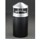 Geneva Canopy Waste Aluminum Receptacle
