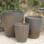 Flared Bronze Planter