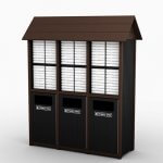 Aruba Black Brown Triple Tower Towel Valet