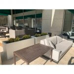 Slim Line planters terrace