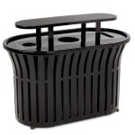 steel. plastisol. classic. recycle. waste. outdoor. commercial grade.