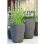 Gun Metal Flared Planter