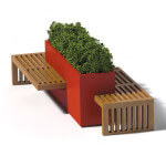 Linear Planter Bench