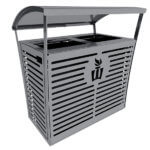 Steel. Plastisol. Receptacle.