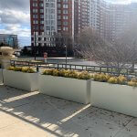 Slim Line fiberglass planters