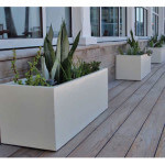 Montserrat Low Fiberglass Planters