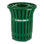 Steel. Plastisol. Receptacle. Waste.