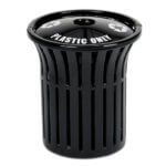 Steel. Plastisol. Receptacle. Waste.