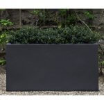 Lead look modular fiberglass planter