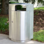 Leafview Stainless Steel Receptacle