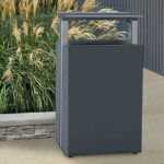 Steel. Recycle. Receptacle. Waste.