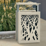 Steel. Recycle. Receptacle. Waste.