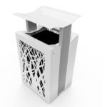 Steel. Recycle. Receptacle. Waste.