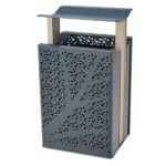 Steel. Recycle. Receptacle. Waste.