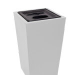 White Tall Fiberglass Recycler