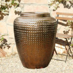 Mirror Gold Ceramic Jar