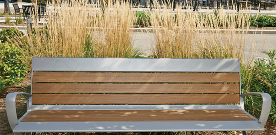 Metal. Wood. Plastic. Seating.