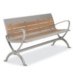 Metal. Wood. Plastic. Seating.