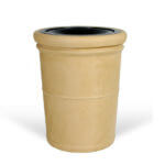 Palm Desert Fiberglass Waste Receptacle