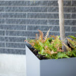 Aluminum Planter with detail