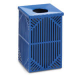 Steel. Trash. Waste. Slotted.