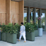 Outdoor lightweight resin planters
