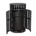 Latitude Steel Receptacle W/French Doors