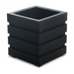Modern black planter