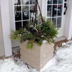 Modern square planter in Clay