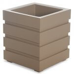 Modern square planter empty