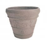 Concrete color plastic planter