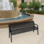 steel. seating. park. durable.
