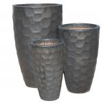 Tall Honeycomb Ceramic Planters