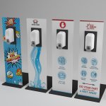 Clean Point Graphic Sanitation Dispenser
