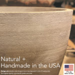 Detail texture of oversize planter