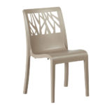 Taupe sidechair